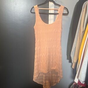 Xtaren Peach High Low Dress
